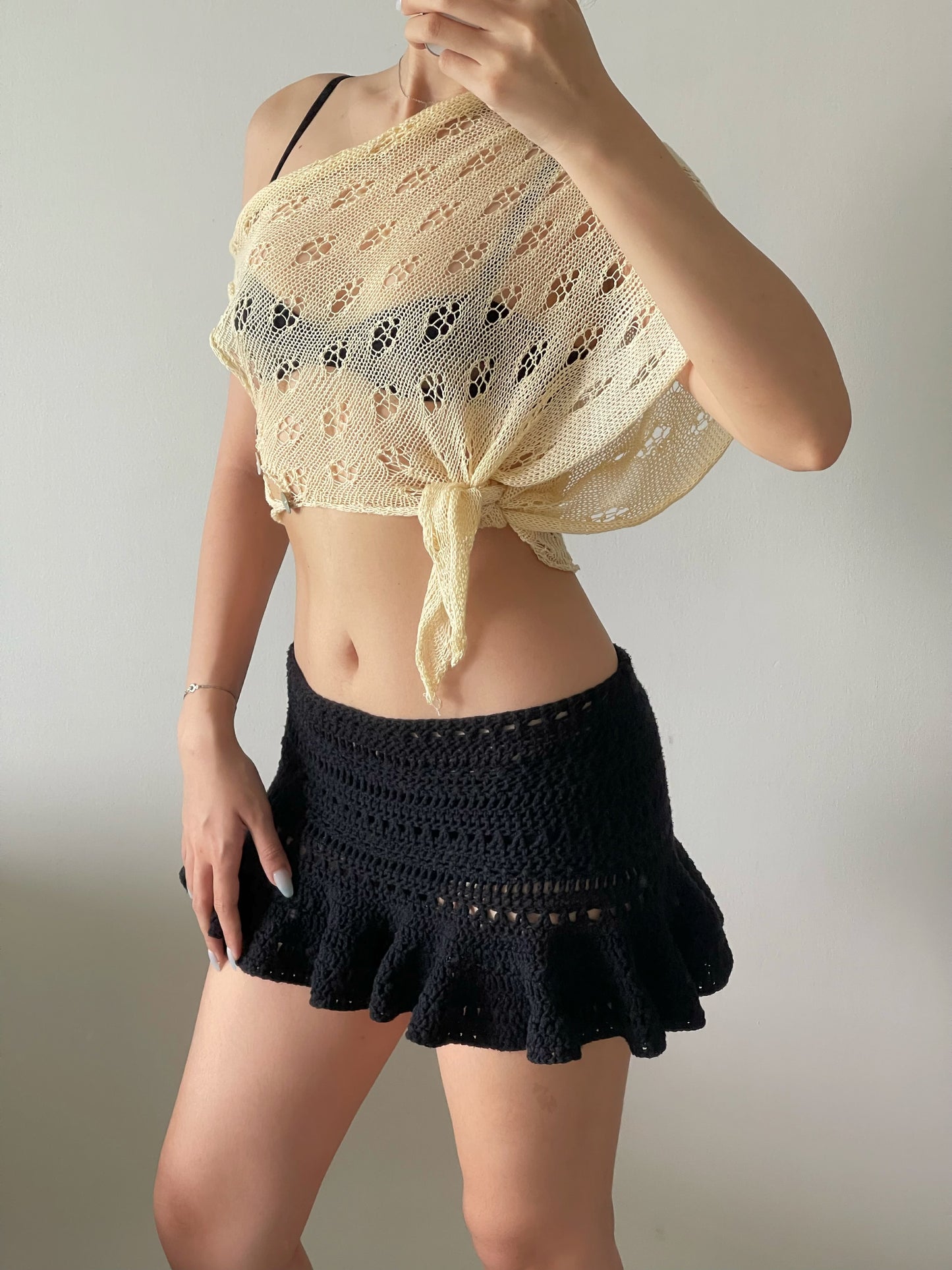 Not your regular poncho in beige