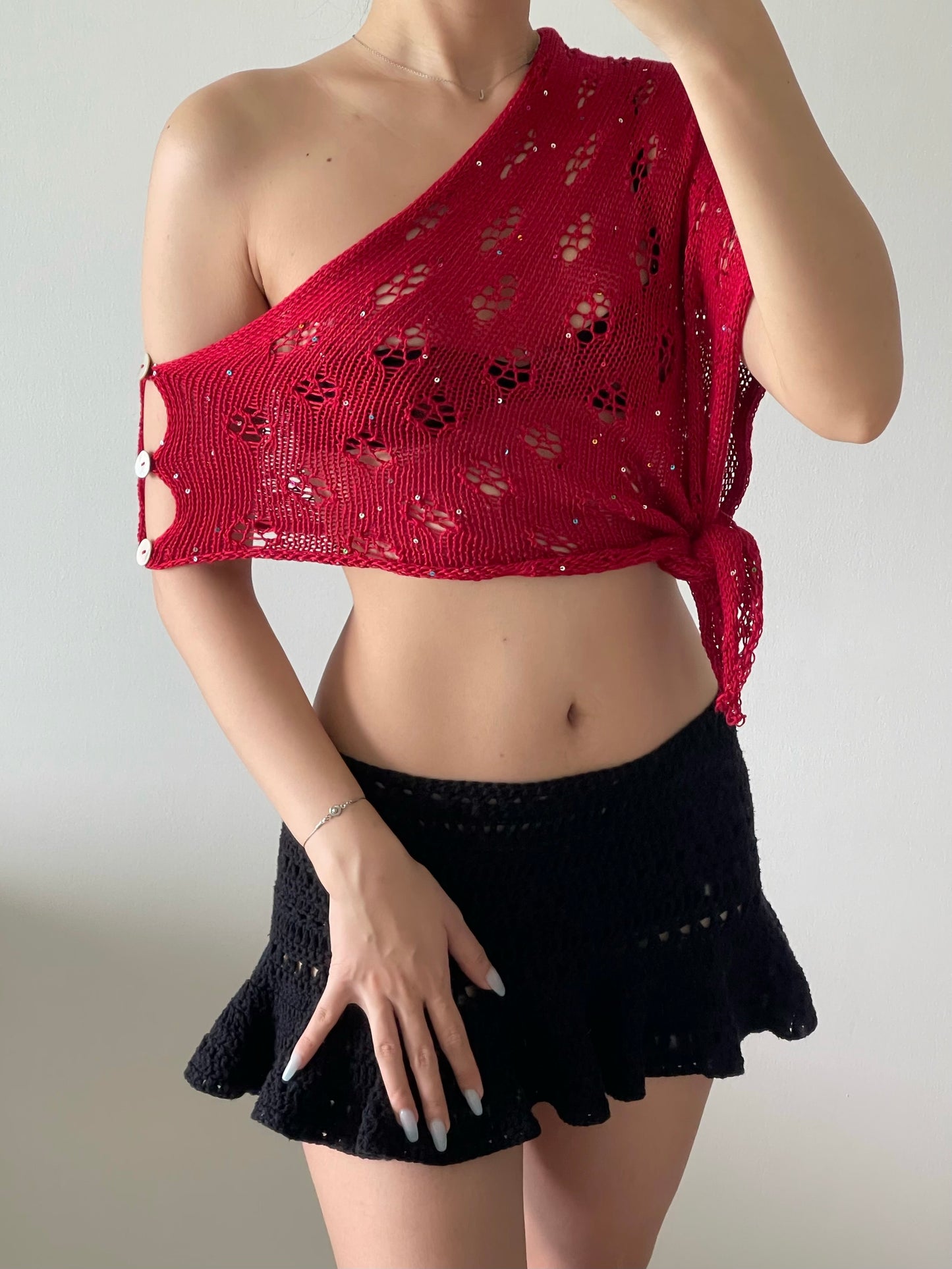 Not your regular poncho in red